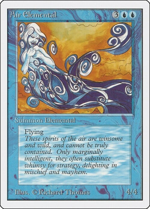 Elementale dell'Aria Card Front