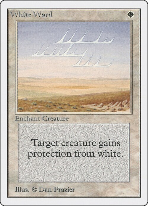White Ward Card Front