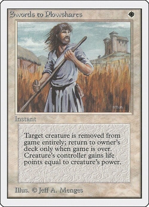Swords to Plowshares Card Front