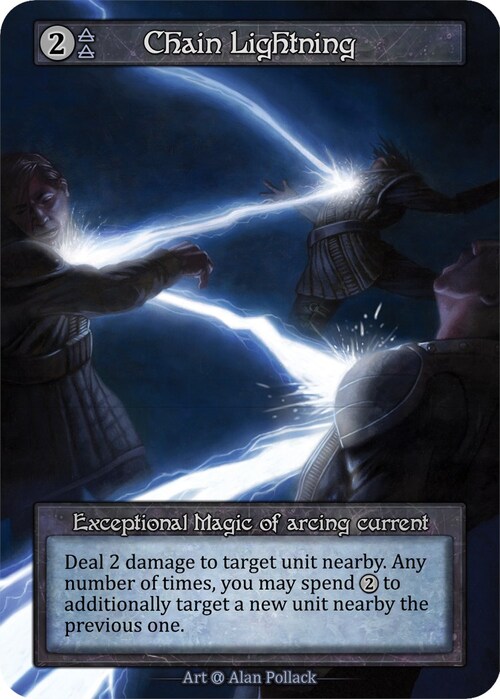 Chain Lightning Card Front