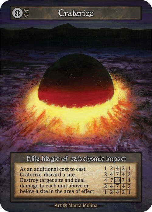 Craterize Card Front