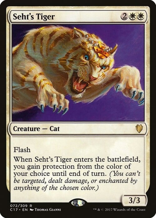 Seht's Tiger Card Front