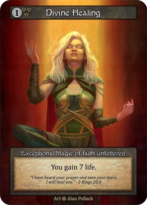 Divine Healing Card Front