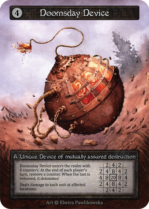 Doomsday Device Card Front