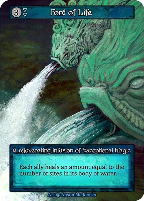 Font of Life Card Front