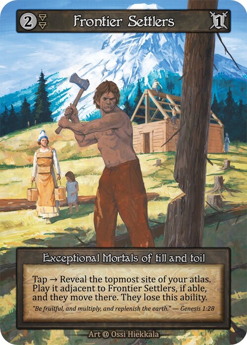 Frontier Settlers Card Front