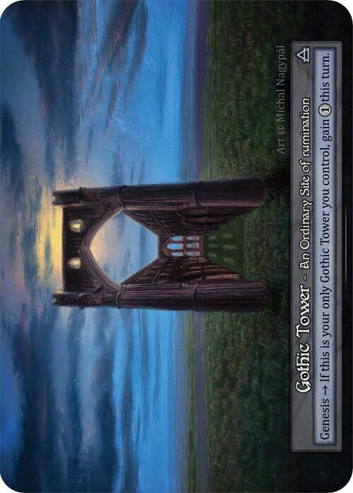 Gothic Tower Card Front