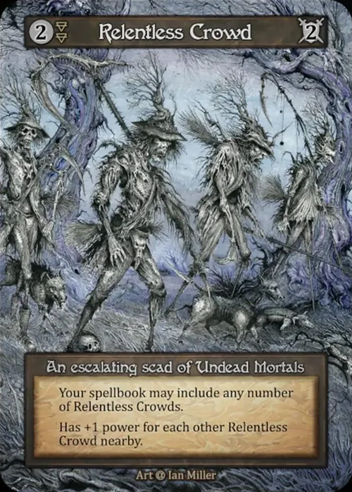 Relentless Crowd Card Front