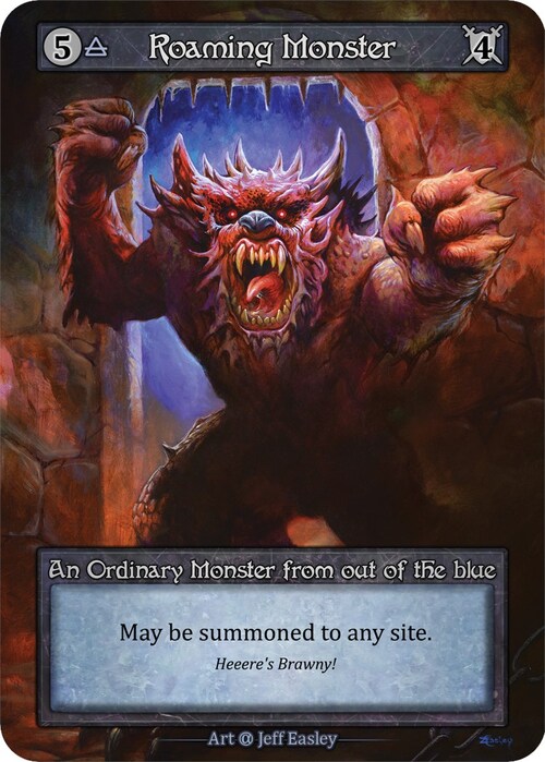 Roaming Monster Card Front