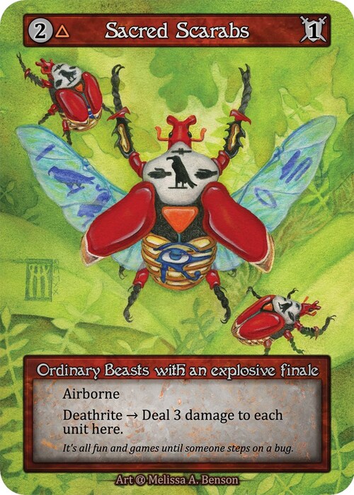 Sacred Scarabs Frente