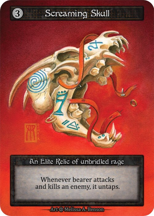 Screaming Skull Card Front