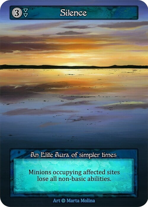 Silence Card Front