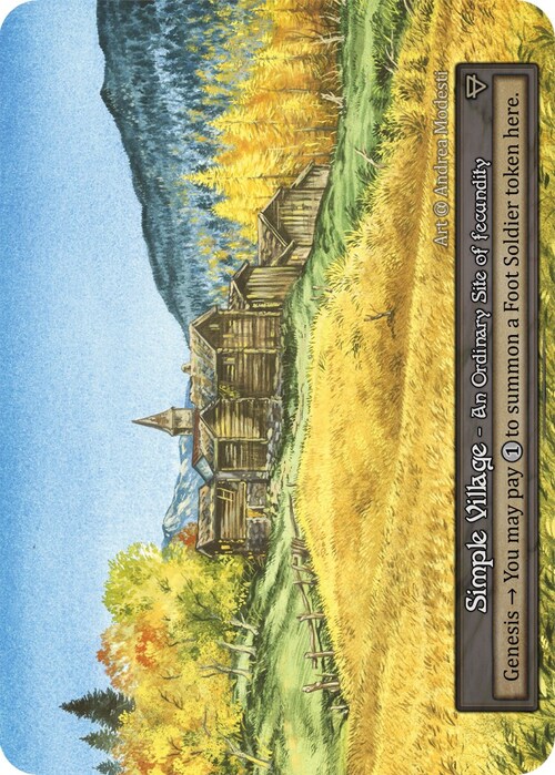 Simple Village Card Front
