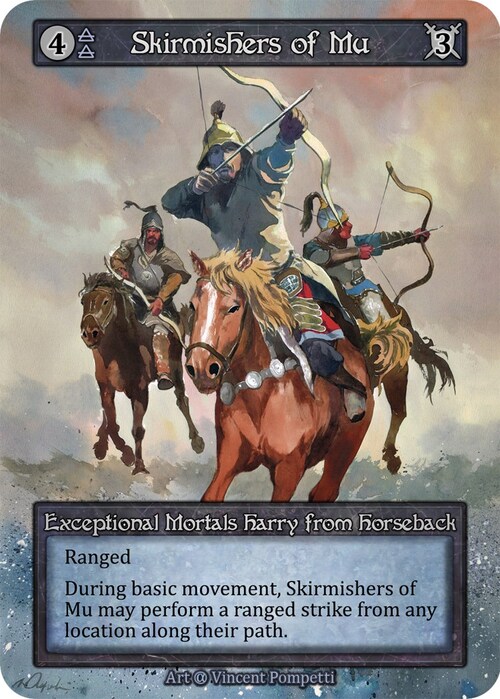 Skirmishers of Mu Card Front