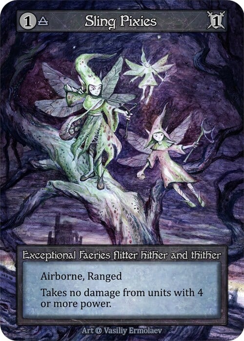 Sling Pixies Card Front