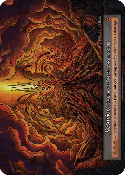 Vesuvius Card Front