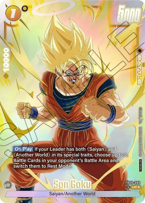 Son Goku Card Front