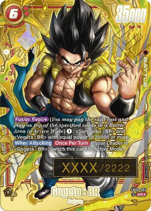 Gogeta : BR // Gogeta : BR Frente