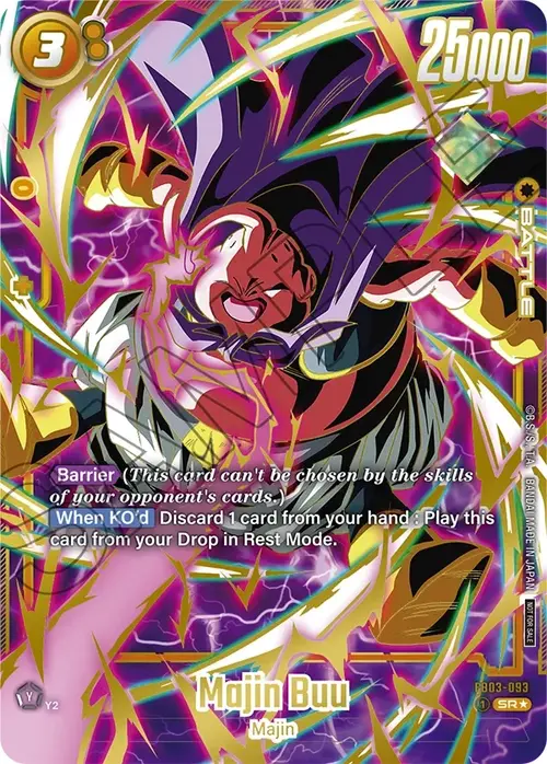 Majin Buu Card Front