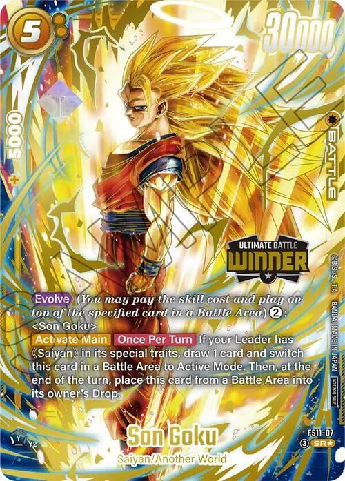 Son Goku Card Front