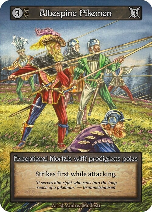 Albespine Pikemen Card Front