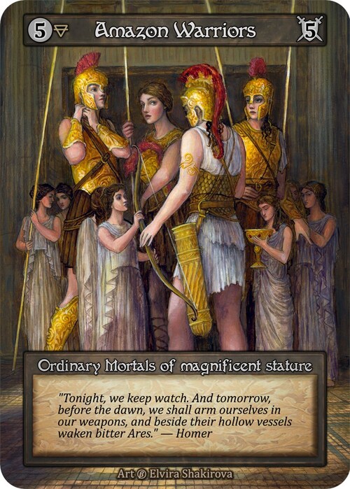 Amazon Warriors Card Front