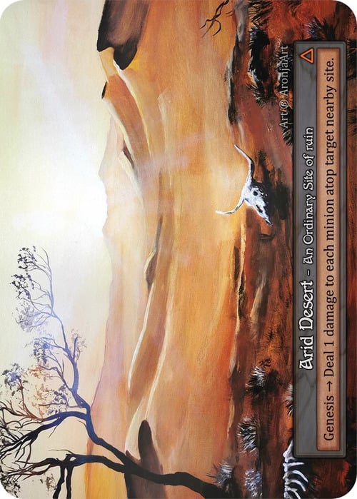 Arid Desert Card Front