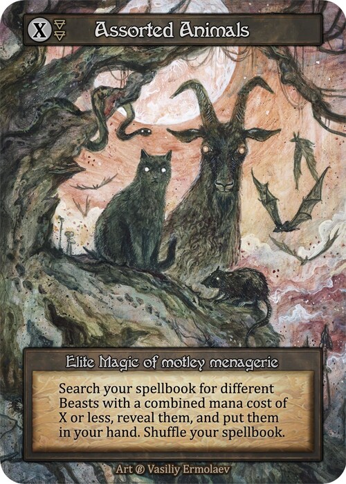 Assorted Animals Card Front