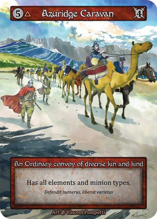 Azuridge Caravan Card Front