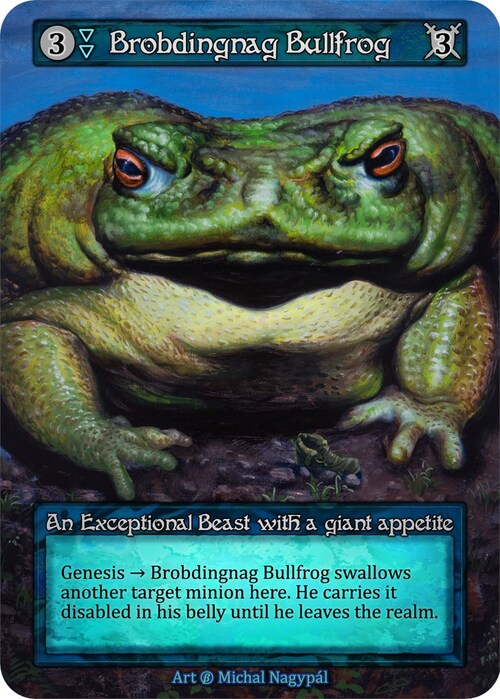 Brobdingnag Bullfrog Card Front