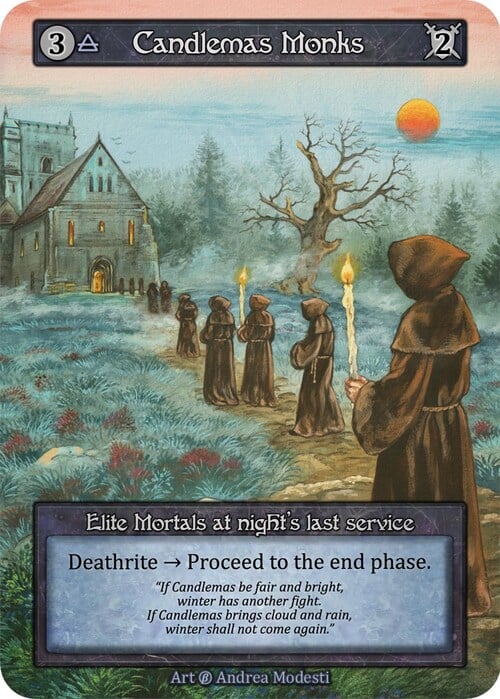 Candlemas Monks Card Front