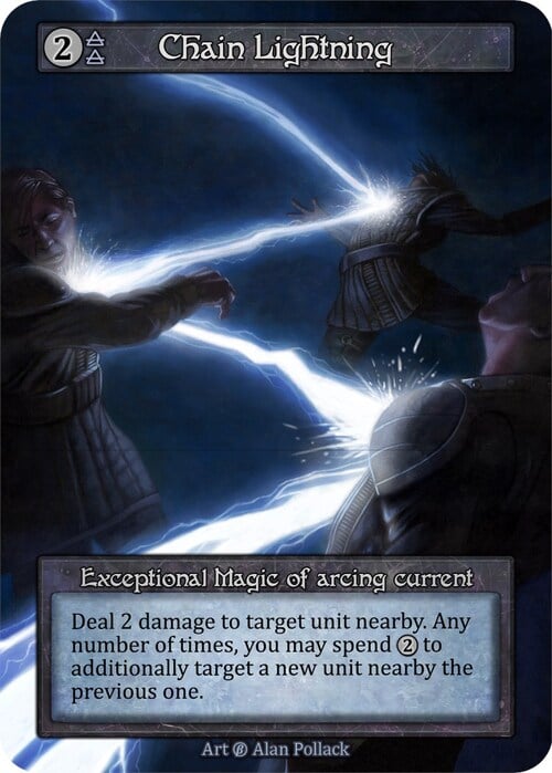 Chain Lightning Card Front