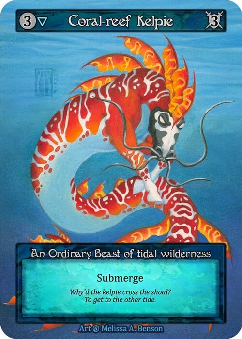 Coral-Reef Kelpie Card Front