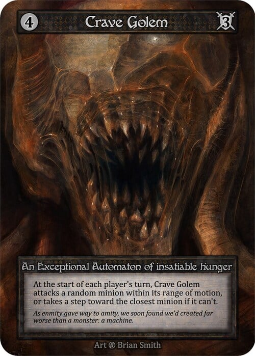Crave Golem Card Front