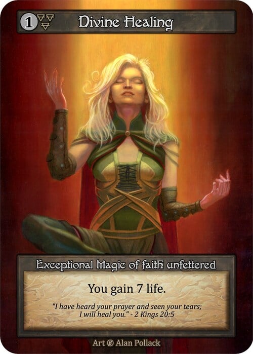 Divine Healing Card Front