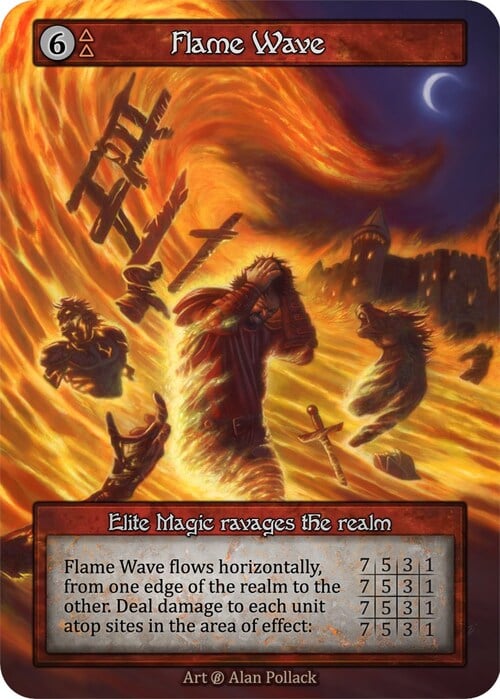 Flame Wave Card Front