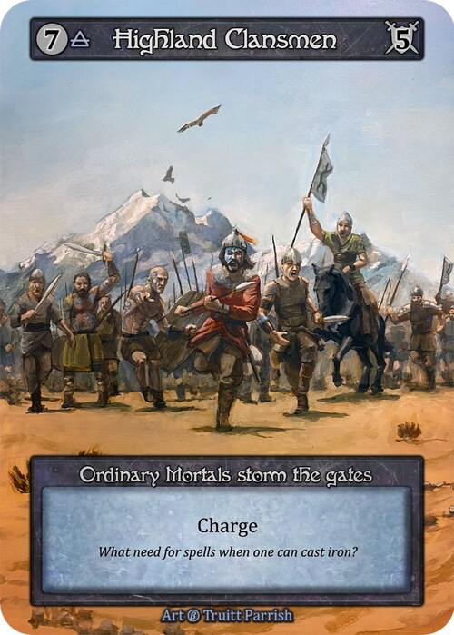 Highland Clansmen Card Front