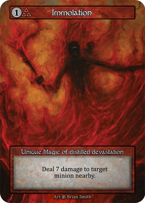 Immolation Card Front