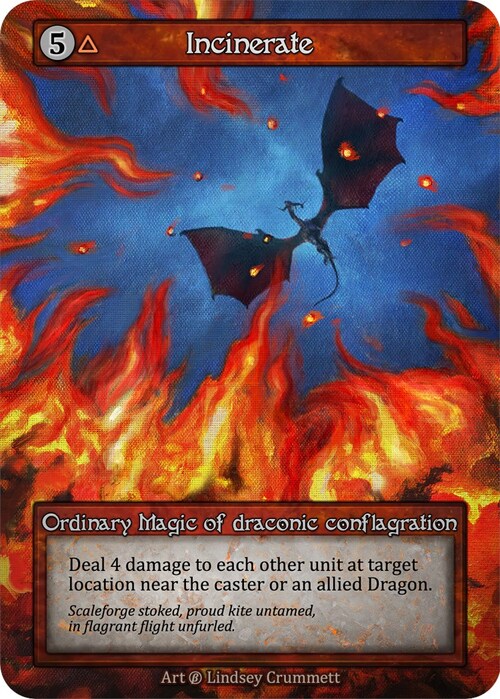 Incinerate Card Front