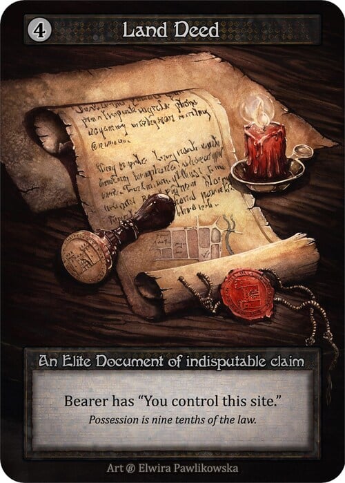 Land Deed Card Front