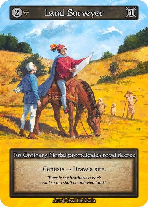 Land Surveyor Card Front