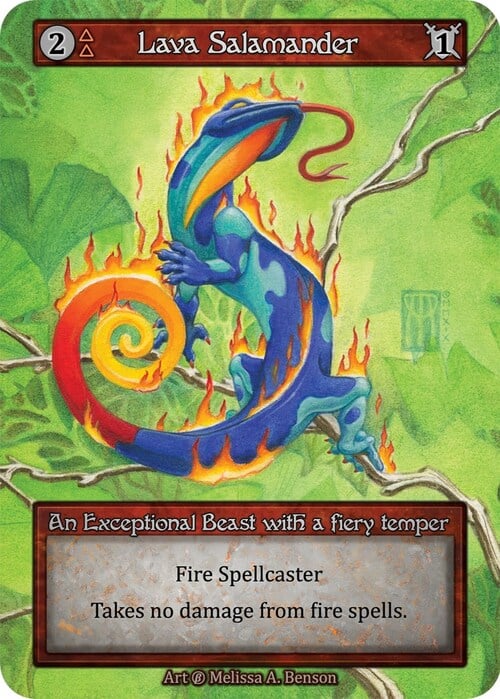 Lava Salamander Card Front