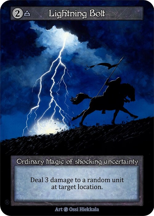 Lightning Bolt Card Front