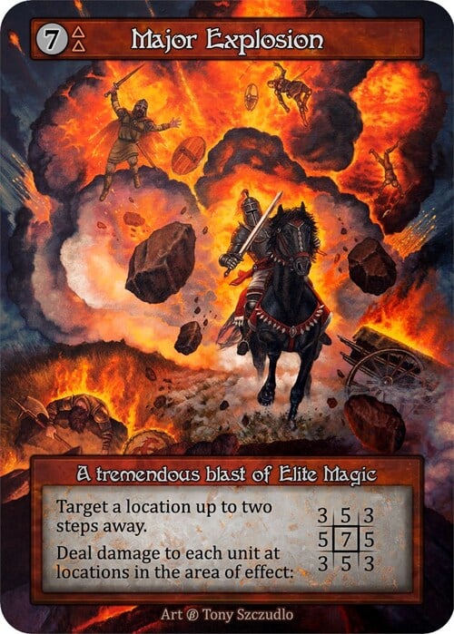 Major Explosion Card Front