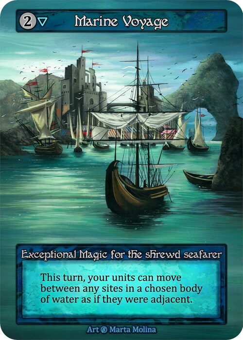 Marine Voyage Card Front