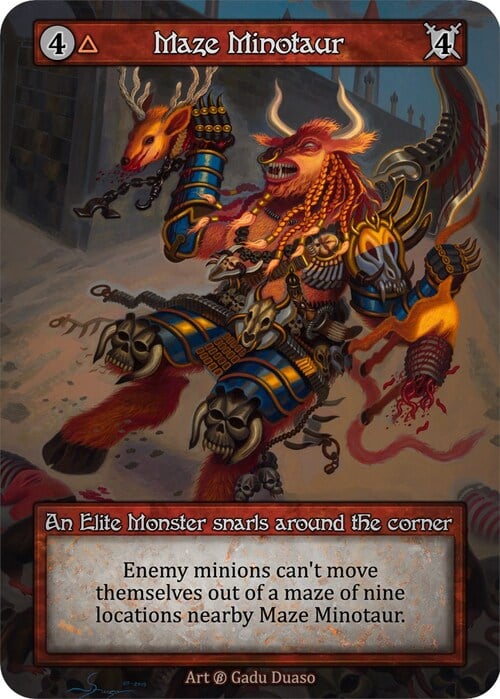 Maze Minotaur Card Front