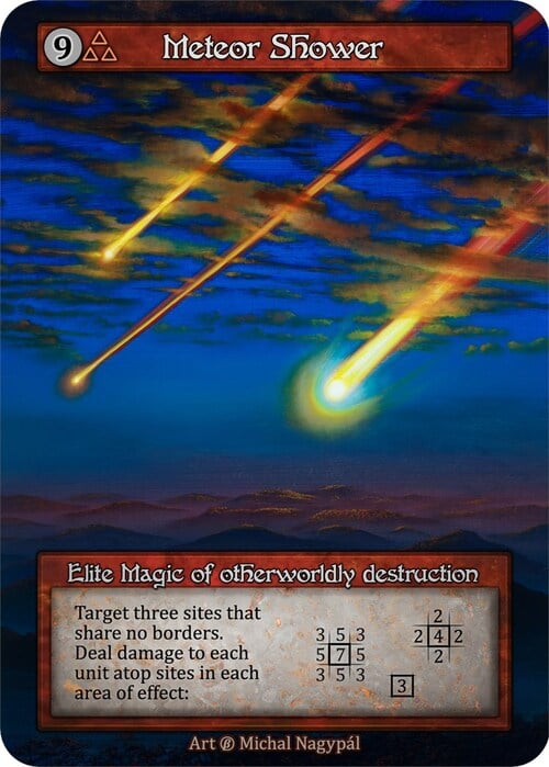 Meteor Shower Card Front