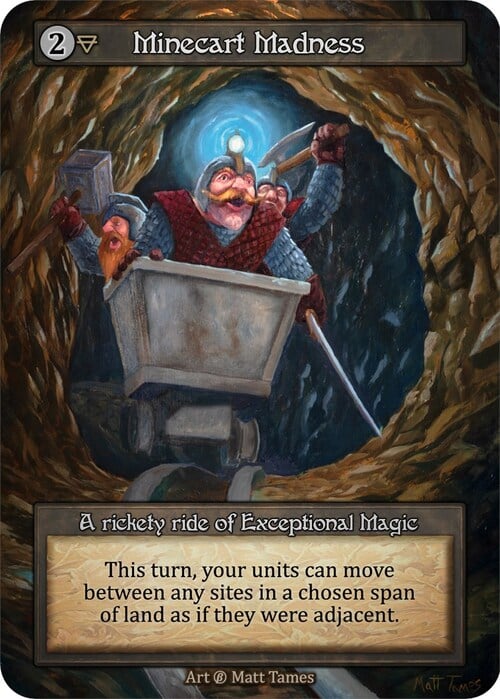 Minecart Madness Card Front