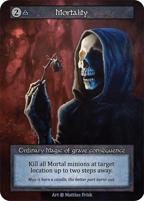 Mortality Card Front