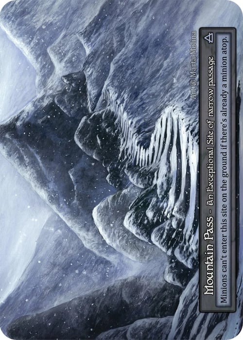 Mountain Pass Card Front